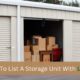rent out storage space