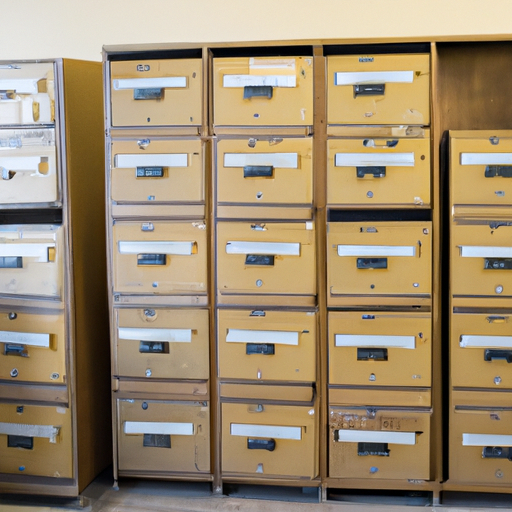 Document storage in cabinets
