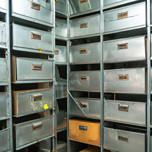 steel cabinets with documents